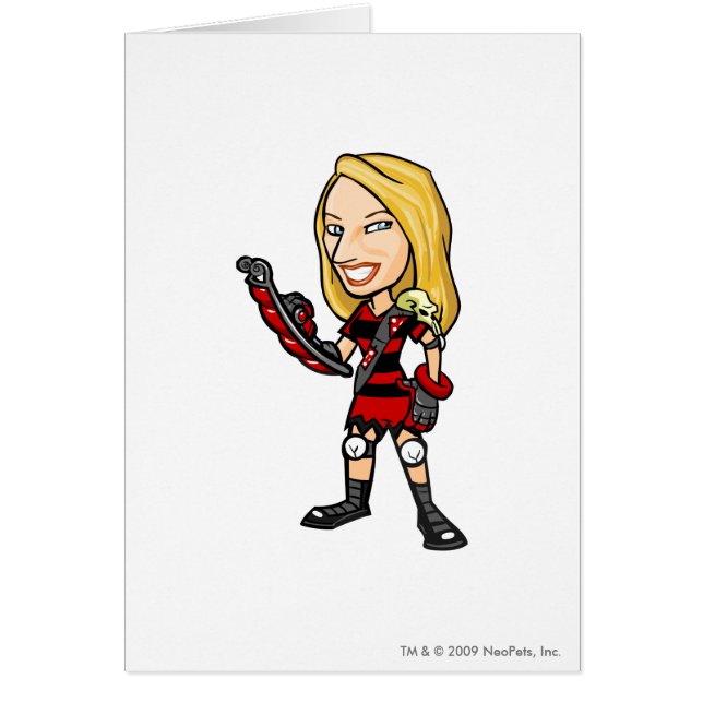 Den ViolaKrawk ön bemannar spelare Hälsningskort (Framsidan)