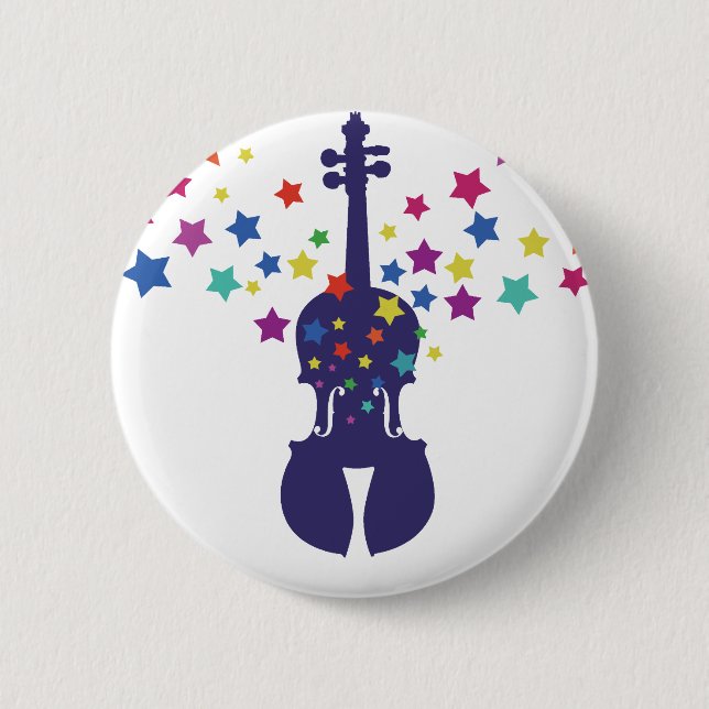 Den Violn stjärnatotot hänger lös, Keychains eller Knapp (Framsida)