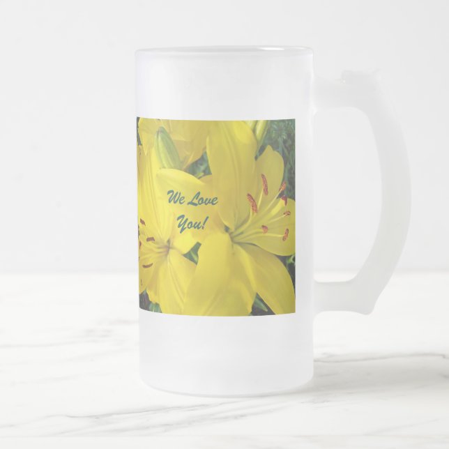 Den visaste mormor! Vi älskar dig! Glas Mugg gåvor (Höger)