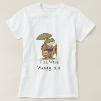 Den vise vandraren groda med lykta illustration t shirt