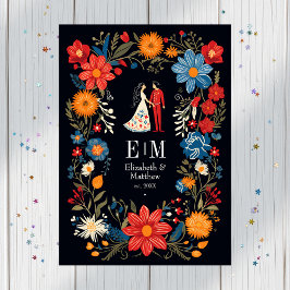 Den viskliga Blommigten Fiesta Bröllop Program