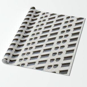 Den vita arkitekturplanen tapet presentpapper