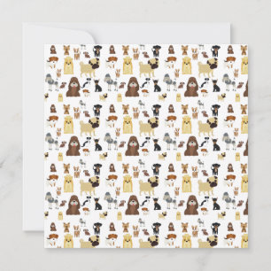 Den vita bakgrunden hundar mönster.