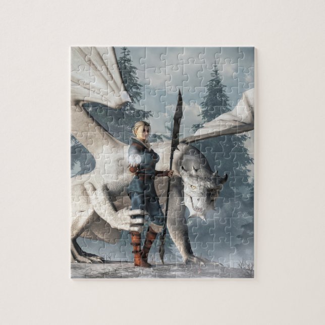 Den vita draken pussel (Vertikal)