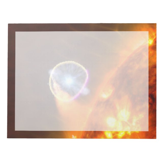 Den vita dvärgstjärnan i V407 Cygni Anteckningsblock (Framsida)