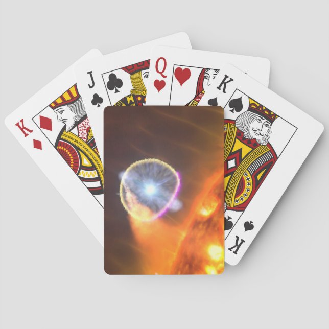 Den vita dvärgstjärnan i V407 Cygni Casinokort (Baksidan)