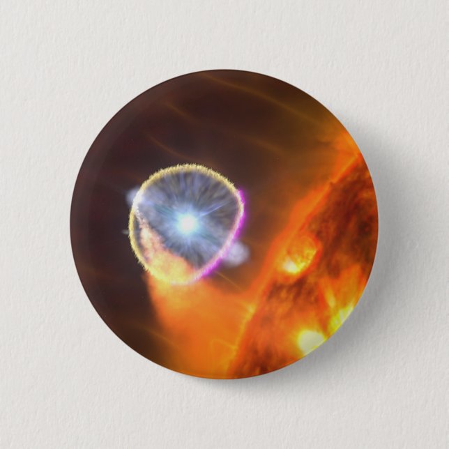 Den vita dvärgstjärnan i V407 Cygni Knapp (Framsida)