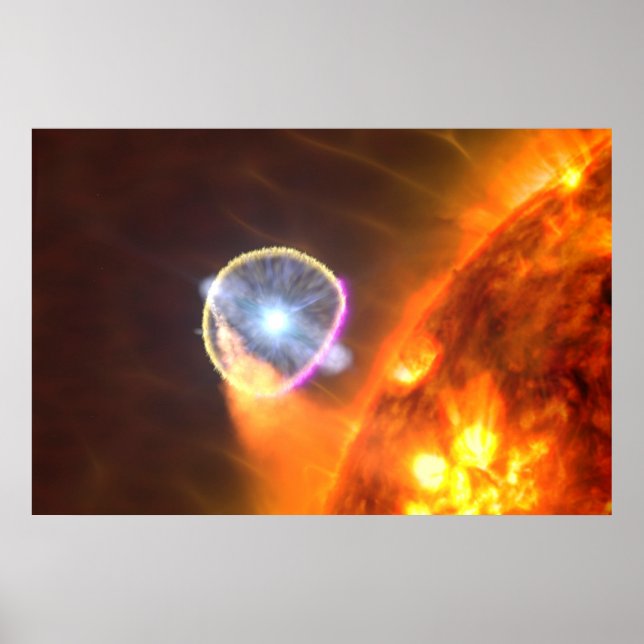 Den vita dvärgstjärnan i V407 Cygni Poster (Framsidan)