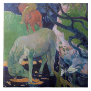 Den vita hästen, Gauguin Kakelplatta