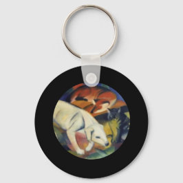 Den vita Hund, konst av Franz Marc Nyckelring