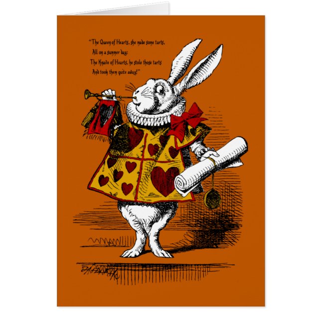 Den vita kaninen OBS kort (Framsidan)