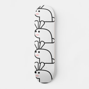 Den vita kaninen skateboard bräda 20 cm