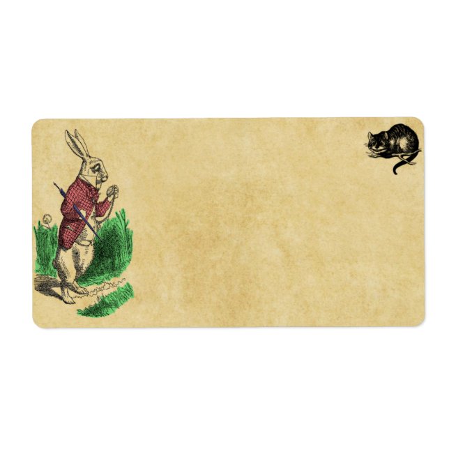 Den vita kaninetiketten fraktsedel (Framsidan)