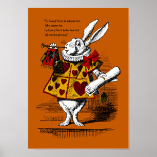 Den vita kaninutskriften poster
