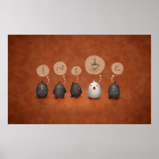 Den vita Kråkan Poster (Framsidan)