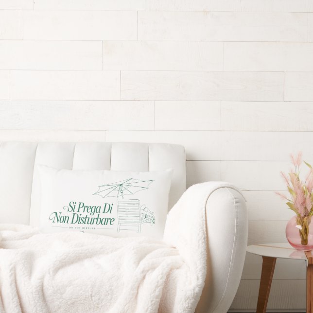 Den vita lotus stör inte lumbarkudde (Soffa)