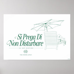Den vita lotus stör inte poster