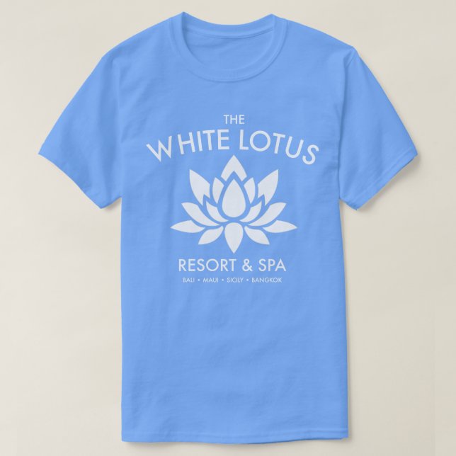 Den vita Lotus T Shirt (Design framsida)