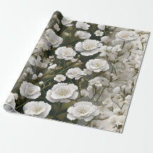 Den vita mjuka blommönsterdesignen