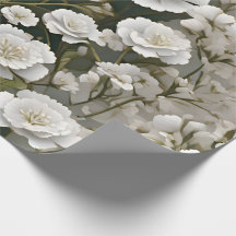 Den vita mjuka blommönsterdesignen