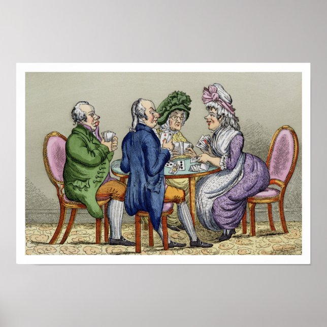 Den vita Party (färg litho) Poster (Framsidan)