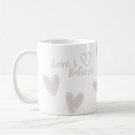 Den vita samlingen Kärlek & Tro Valentines day Kaffemugg