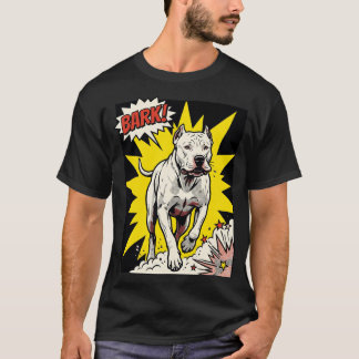 Den Vita Spöket: Dogo Argentino Porträtt Grafik T Shirt