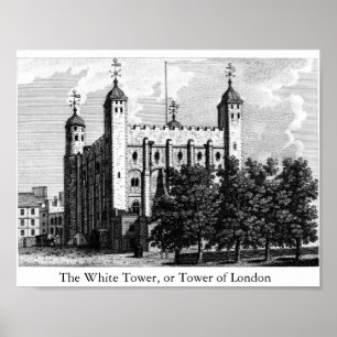 Den vita Torn eller Torn i London Poster