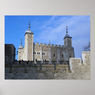 Den vita Torn-Torn i London Poster