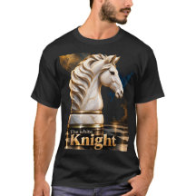 Den vite riddaren, mörk t-shirt