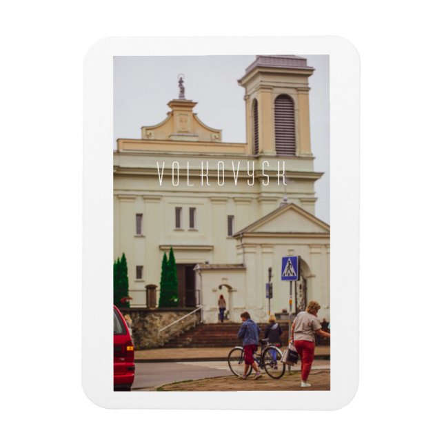 Den vitryska arkitekturen Volkovysk Vawkavysk Magnet (Vertikal)