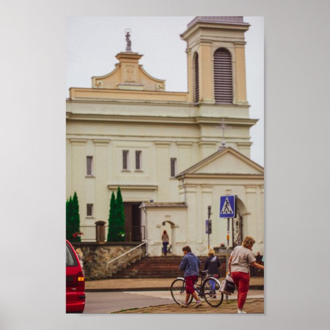 Den vitryska arkitekturen Volkovysk Vawkavysk Poster (Framsidan)