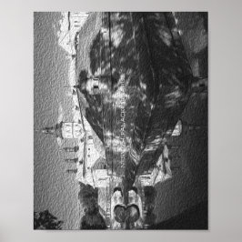 Den vitryska naturparken Nesvizh Palace Architectu Poster