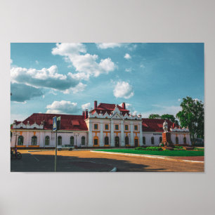 Den vitryska Porechye Parecca-arkitekturen Station Poster