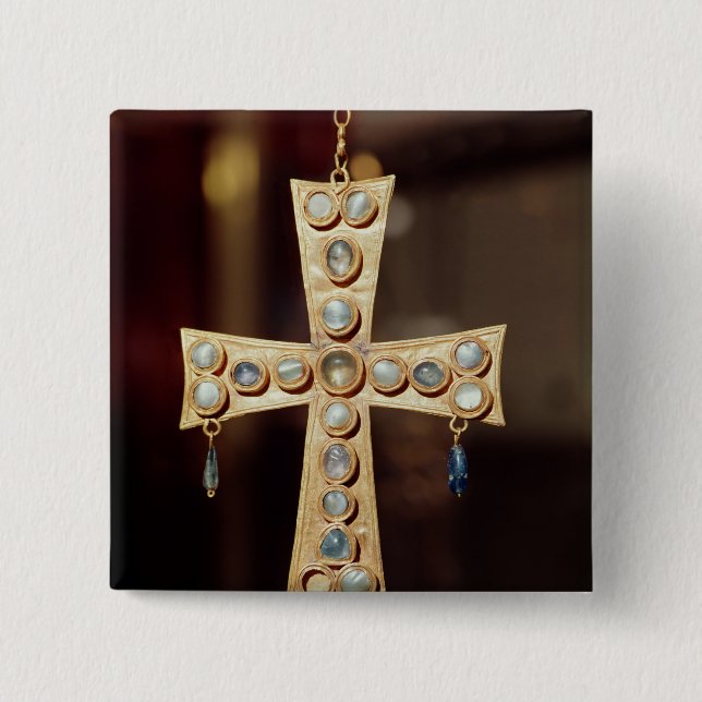 Den Votive kronan av en Visigoth kung Knapp (Framsida)