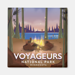 Den Voyageurs nationalparken Minnesota reser Magnet