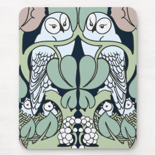 Den Voysey art nouveauugglan bygga bo mönstermuse Musmatta
