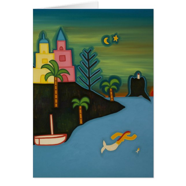 Den vulkaniska ön 2008 hälsningskort (Framsidan)