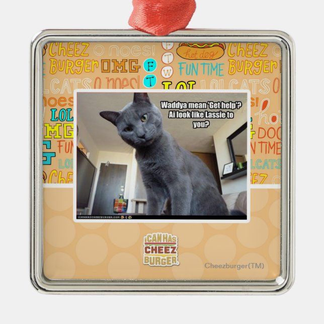 Den Wadya elaket "får hjälp"? Julgransprydnad Metall (Framsidan)