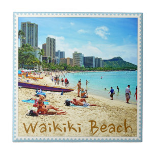 Den Waikiki stranden belägger med tegel Kakelplatta