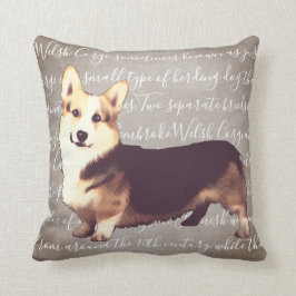 Den walesiska Corgiillustrationen kudder Kudde