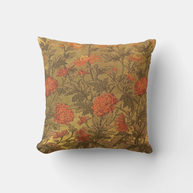 Den Walter kranChrysanthamums victorianen kudder Kudde (Framsida)