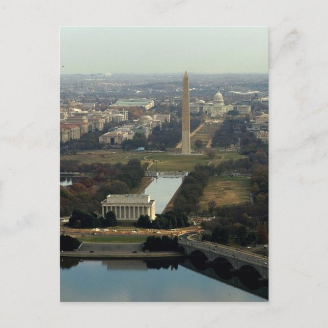 Den Washington DC-antennen fotograferar Vykort (Framsida)