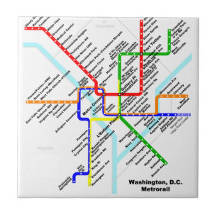 Den Washington DC-metroen belägger med tegel Kakelplatta