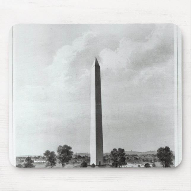 Den Washington monumentet och omgivningen Musmatta (Framsidan)