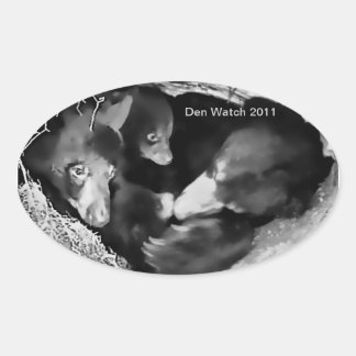 Den Watch 2011 Sticker Ovalt Klistermärke