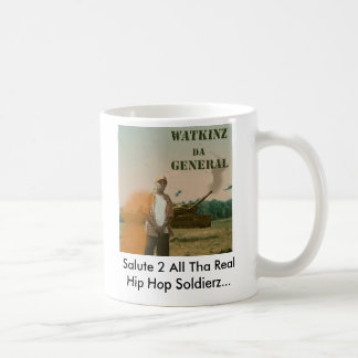 Den Watkinz Da generalen, saluterar 2 allt Tha Kaffemugg