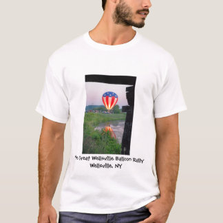 Den Wellsville ballongen samlar manar T-skjortan Tee Shirt