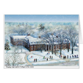 Den Wesley Hall Albion högskolan, full färg för Hälsningskort