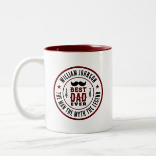 Den Westerna Logotypen Fars dag, Pappa, någonsin V Två-Tonad Mugg